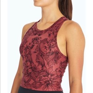 NWT-Balance Collection Floral Scroll Crop Tank
